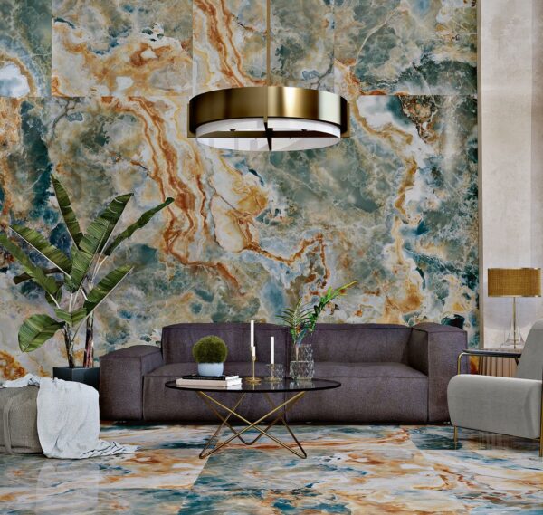 Marmerlook XXL 120x120 Ocean Marble Exclusive Edition - Afbeelding 2