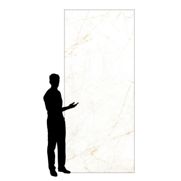 Marmerlook XXL 120x260 Marble Tejos Golden White Glans