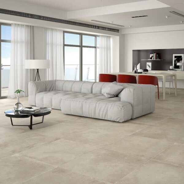 Vloertegel beton H2O front greige 75x75