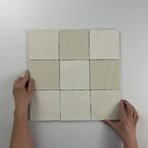 Moos Ivory glans handvorm | 13x13