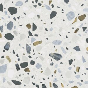 Crisp White terrazzo | 60x60